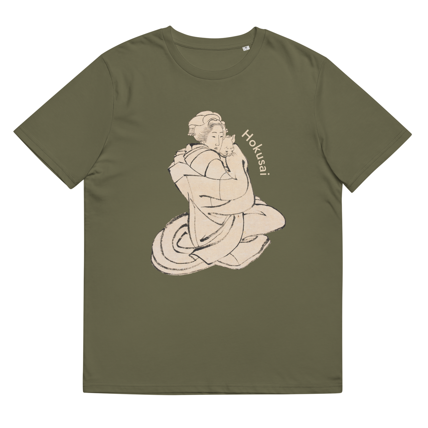 katsushika Hokusai Graphic Tee (Cat)