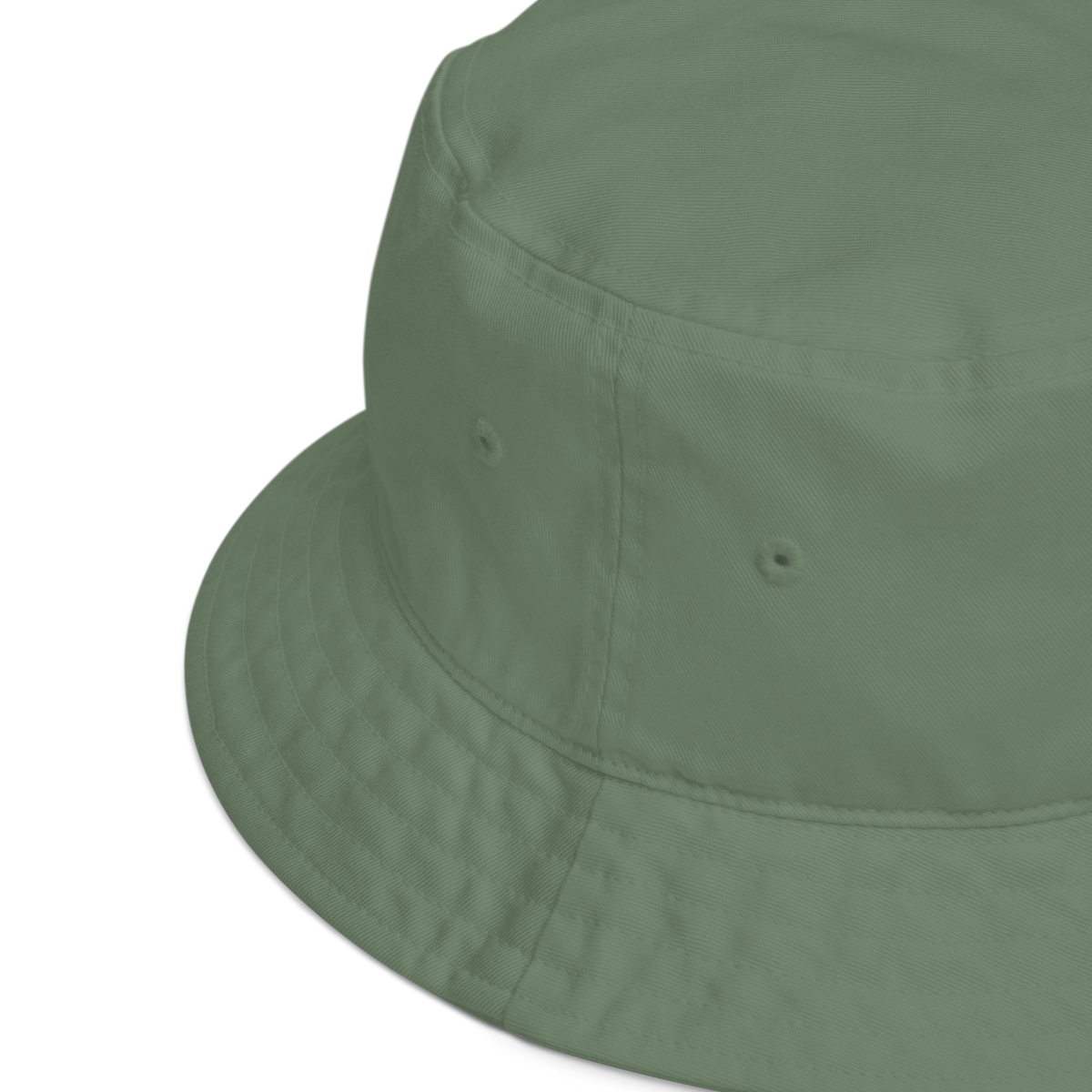 Hiroshige Cat Embroidered Organic Bucket Hat