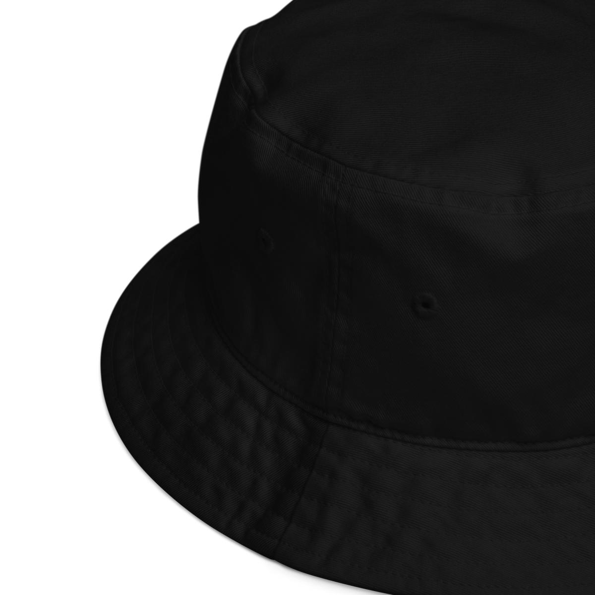 Hiroshige Cat Embroidered Organic Bucket Hat